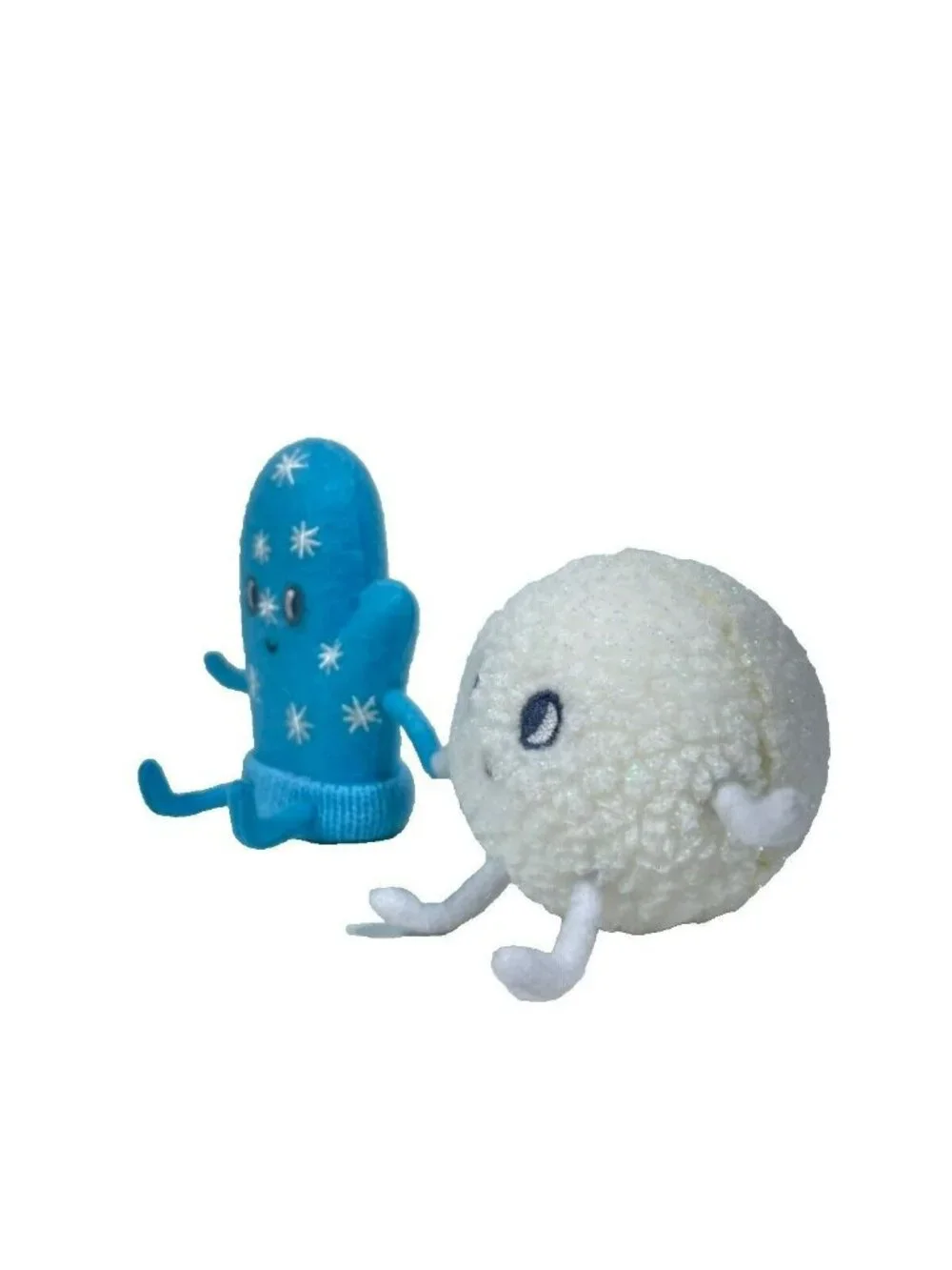 Wondershop Holiday Winter Felt Duo MITTEN & SNOWBALL Figures 8